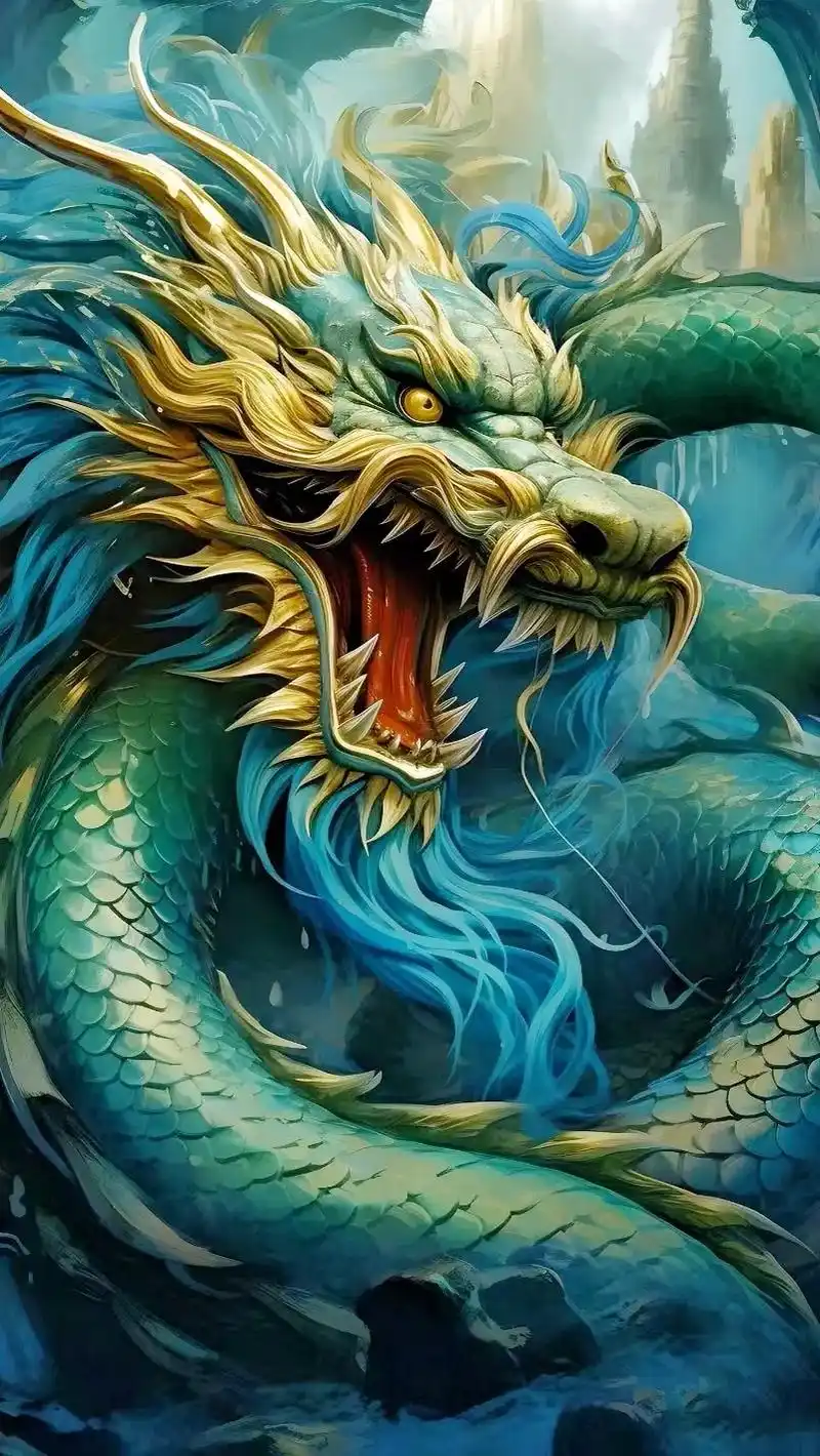 壁纸.#真龙大地现真身 #上古神兽 #见者好运 # - 抖音