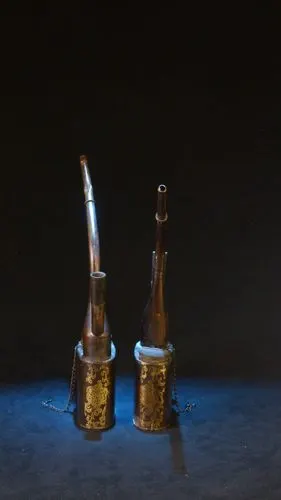 清道光年制福寿鸦片烟枪