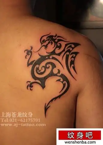 好看的图腾龙纹身图案