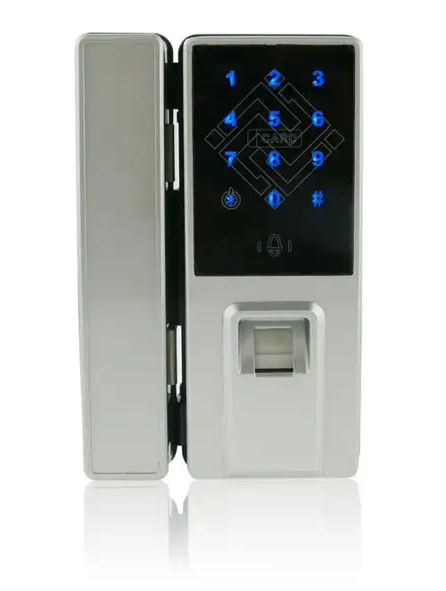 双开玻璃门门禁指纹锁 密码门禁锁双开智能门禁指纹机免安装门禁