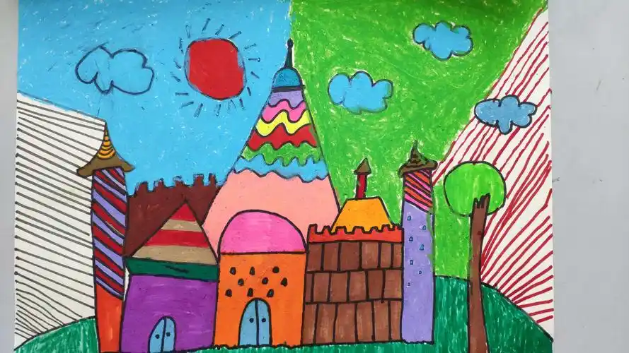 一(6)班《漂亮的童话城堡》优秀作品