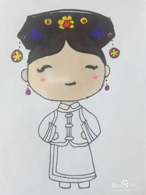 清代的格格怎么画?