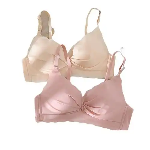 内衣女小胸聚拢收副乳防下垂薄款性感夏季文胸痕钢圈胸罩套装