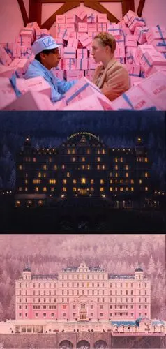 电影截图 布达佩斯大饭店(美德英)豆瓣8.8 配色完美