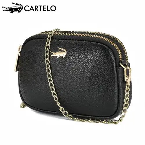 卡帝乐鳄鱼女士单肩包真皮真皮时尚新款斜挎包多功能简约通用款女包