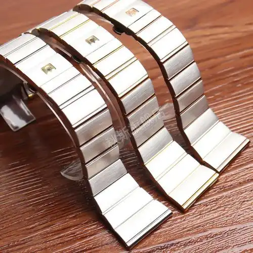 欧米茄手表表带原装欧米茄手表带钢带双鹰星座系列男女原装款式蝴蝶扣