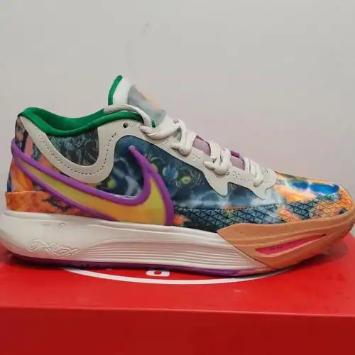 官方旗舰欧文九代中帮内置气垫防滑耐磨运动鞋篮球鞋 黑白 40【图片