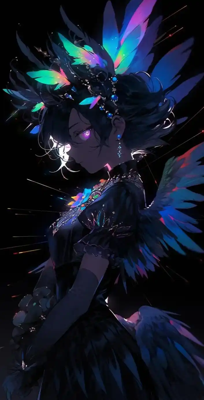 暗夜精灵#stablediffusion #插画 #ai - 抖音