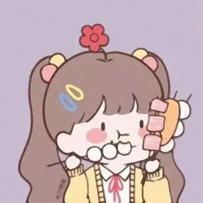 动漫吃货专属头像女,高清超可爱张嘴吃东西动漫头像女生图片_女生动漫