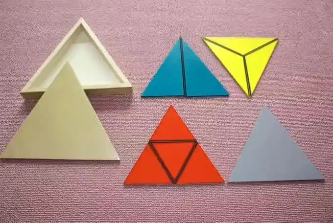 蒙氏教具:三角形盒