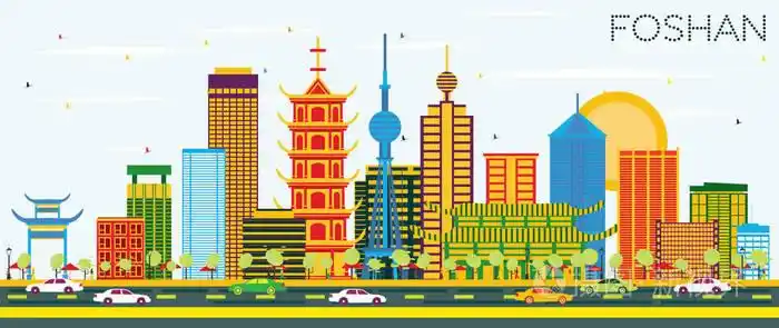 佛山城市景观与地标插画-正版商用图片0obbyv-摄图新视