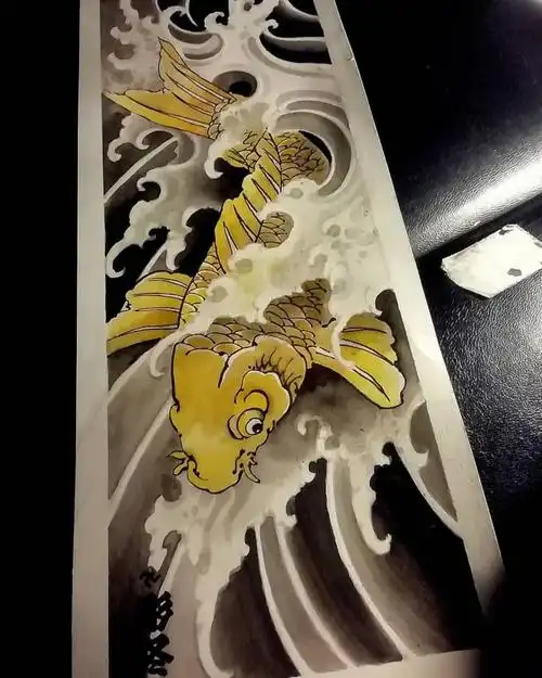 传统纹身图案及水花素材