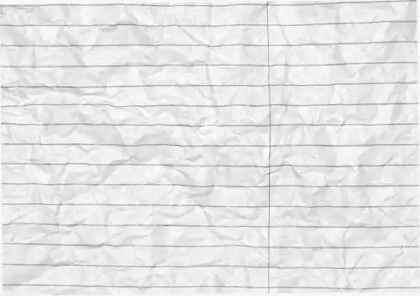 矢量揉皱的便签纸