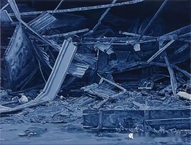 的废墟视界荷兰现代画家文森特迪克斯特拉vincentdijkstra绘画作品
