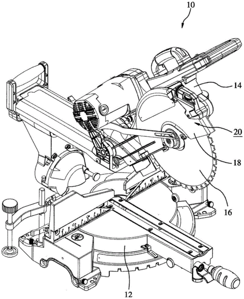 圆锯机的激光标示机构制造技术