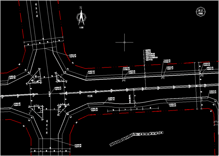 标准市内道路图纸