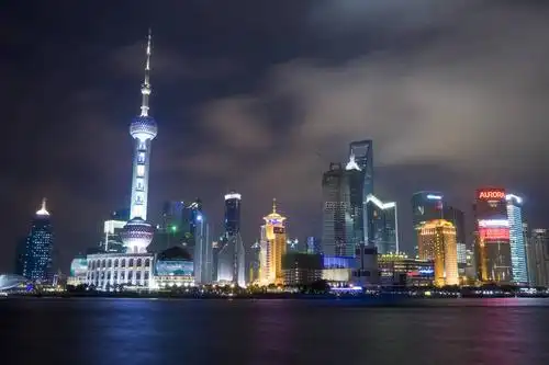 无人,摄影师,横图,彩色,室外,旅游,度假,城市,建筑,霓虹灯,夜景,上海