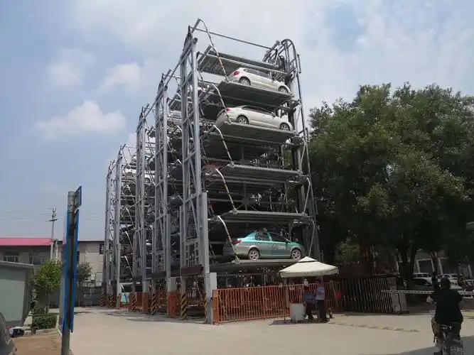 垂直循环式立体车库(常用代号pcx)是智能无人式机械停车