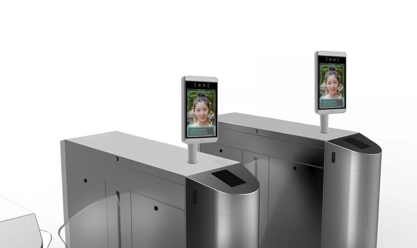 单通道人脸闸机门禁 图书馆自助式硬件服务 zt8100 人脸识别( 活体