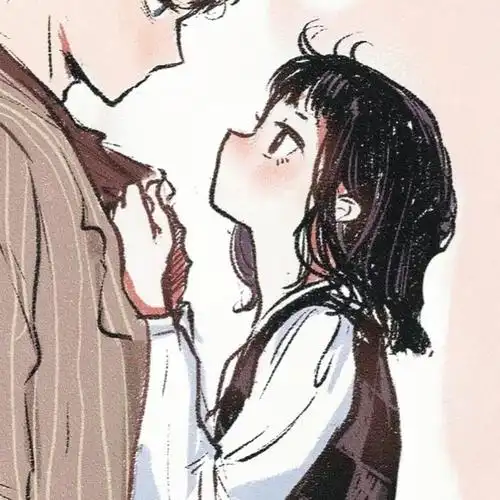 低调不明显的韩系风格情侣头像