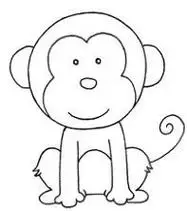 猴的简笔画猴的简笔画简单又好看