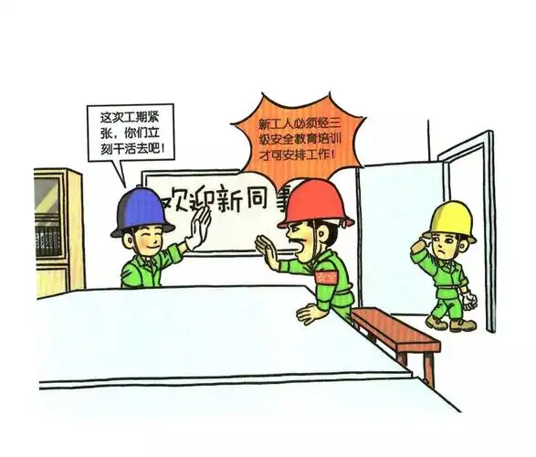 安全形象的违章漫画图片