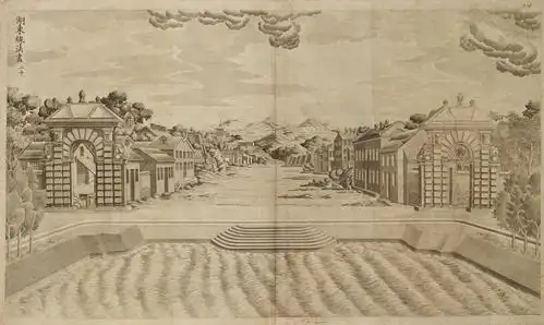 盛景难见第一座皇家欧式园林圆明园西洋楼透视图铜版画20幅超清大图