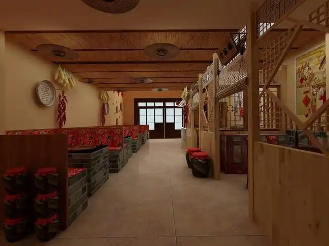 农家乐饭店_餐厅装修设计效果图 - 名设资讯