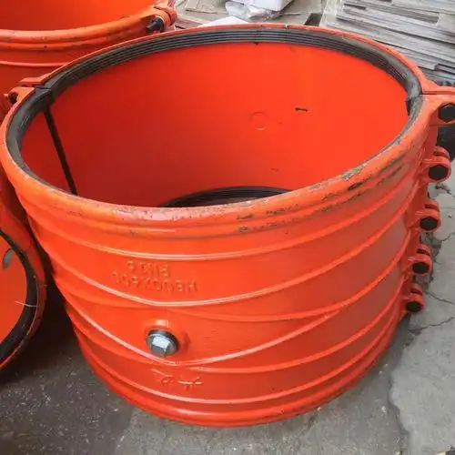 球磨铸铁镀锌水管开片式快速抢修哈夫节抱箍堵漏器夹板200/300长