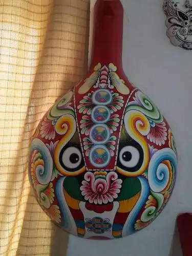 陕西特有的具有历史文化艺术价值的脸谱-社火马勺脸谱