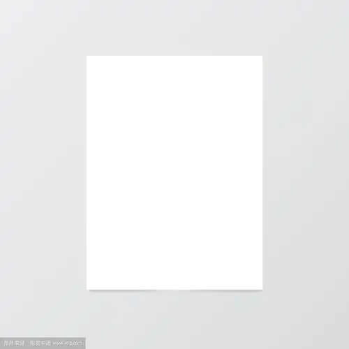 现实的白色a4纸页