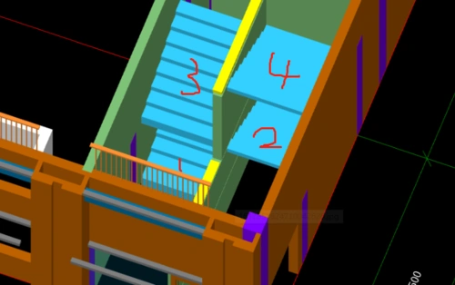 楼梯为四跑楼梯,工程量表达式用不用乘2?如果用的话要在哪里追加?