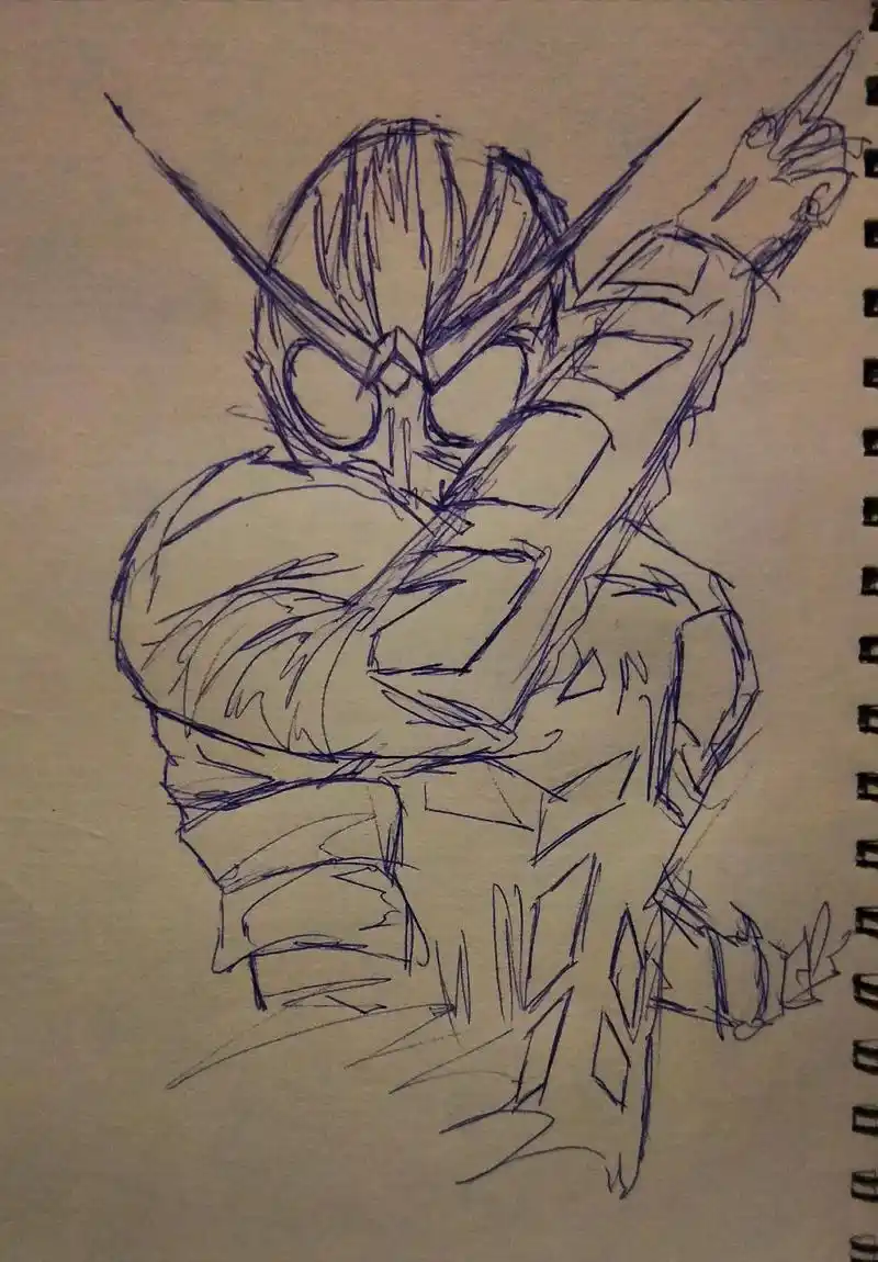 假面骑士#手绘 #我在努力 #画画 #学 - 抖音