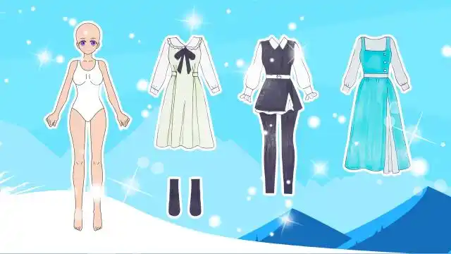 手工纸娃娃玩具:纸娃娃换装秀,3套服装哪套最适合?