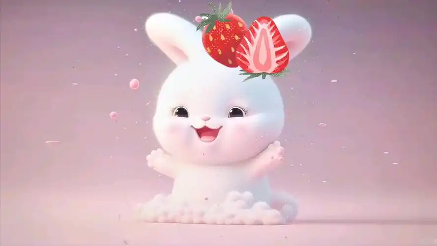 草莓开心小兔