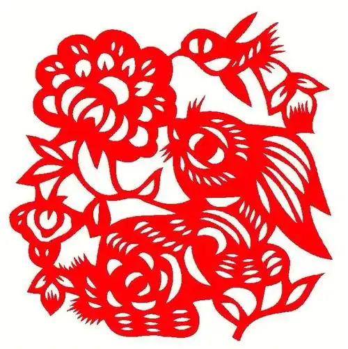 剪纸底稿分享兔年吉祥