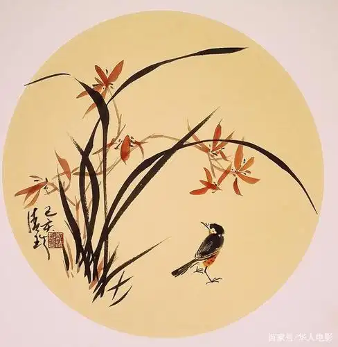 《六时雨中见彩虹》郑清珍国画花鸟小品12幅