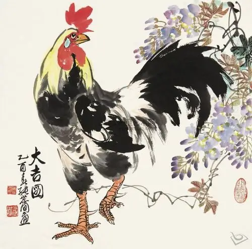 水墨公鸡画法技法资料