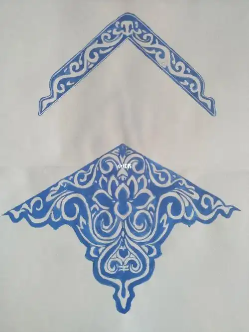 大理白族山花彩绘装饰图案