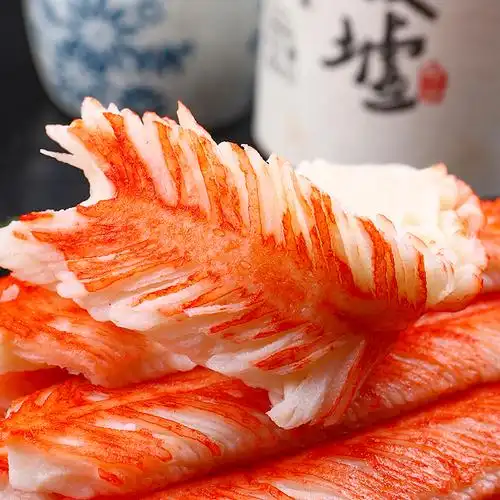 手撕蟹柳1000gv型蟹肉棒寿司蟹柳即食蟹足棒海鲜火锅食材4斤