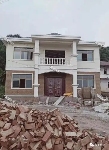 占地120平简约普通二层自建房子设计图30万内完工图更漂亮