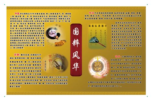 588海报印制海报展板素材604四大国粹中医书法京剧武术