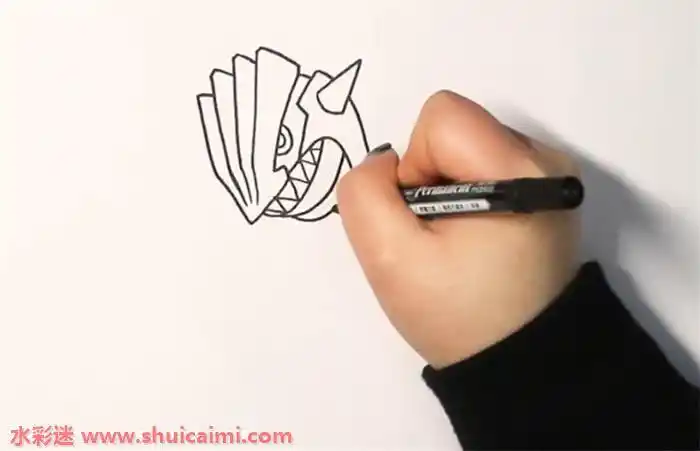 固拉多怎么画固拉多简笔画步骤图