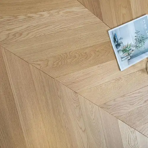 帝诺居橡木黑胡桃原木本色鱼骨拼人字拼多层实木复合地热地暖地板