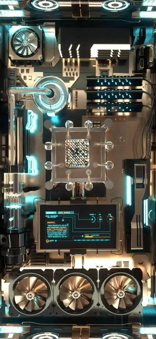 苹果4d立体感齿轮动态壁纸,livephoto原图