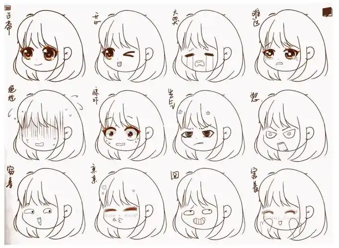 跟着久久初学画表情