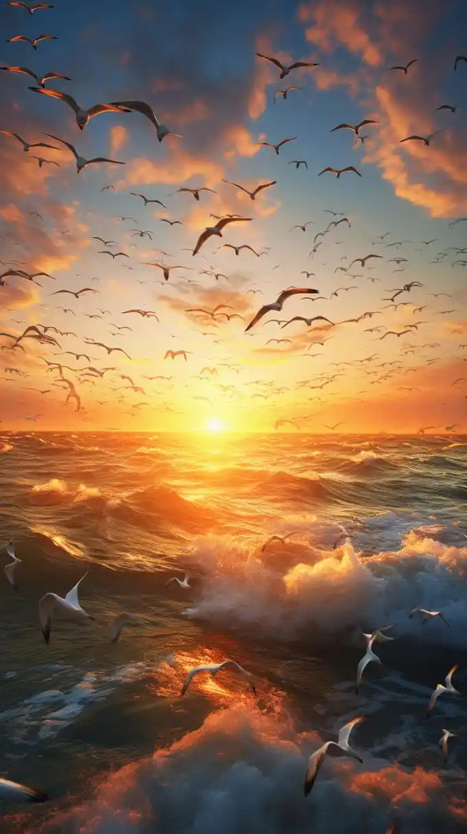 日落归山海,山海藏深意.没有人不遗憾,只有人不喊疼.