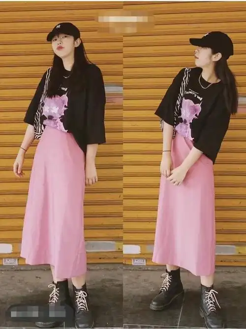 的季节,如果你还在纠结穿什么的话,不妨试试文中t恤搭配半身裙的穿搭