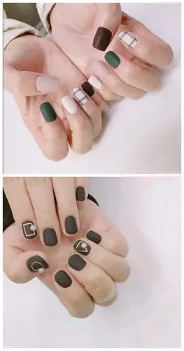 适合夏天的磨砂美甲