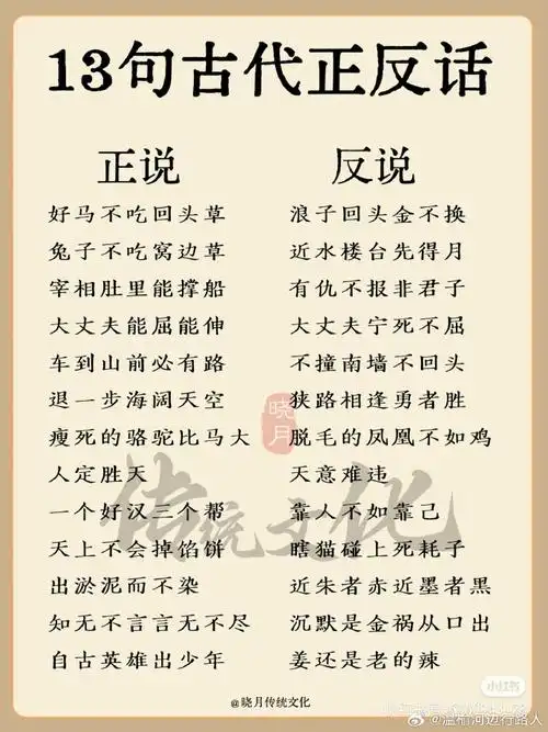 13句古代反正话#涨知识